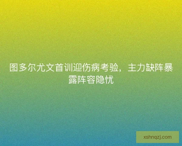 图多尔尤文首训迎伤病考验，主力缺阵暴露阵容隐忧