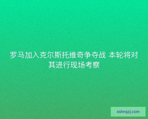 罗马加入克尔斯托维奇争夺战 本轮将对其进行现场考察 罗马加入克尔斯托维奇争夺战 本轮将对其进行现场考察