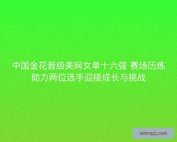 中国金花晋级美网女单十六强 赛场历练助力两位选手迎接成长与挑战 中国金花晋级美网女单十六强 赛场历练助力两位选手迎接成长与挑战